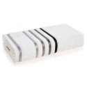 Sábana de Baño Karsten Lumina Blanco Gris 86x150 cm Algodón 500g Alta Absorción Toallas