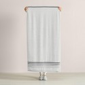 Sábana de Baño Karsten Lumina Blanco Gris 86x150 cm Algodón 500g Alta Absorción Toallas