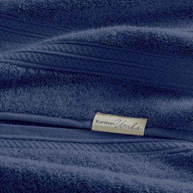 Toalla de Mano Karsten Unika Azul Marino 48x80 cm Algodón 500g Alta Absorción Toallas