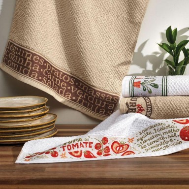 Paño de Cocina Karsten Bistro 46x65 Beige Cocina