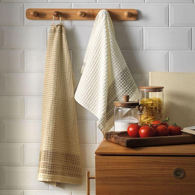 Paño de Cocina Karsten Cuisine Verde 100% Algodón Absorbente 45x70 cm Secado Rápido Cocina