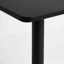 Mesa restaurant 70x70 Tubo Metal cubierta MDF Mesas de Comedor