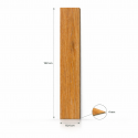 Piso vinilico SPC caja 12 unidades madera clara 2,69m2 122x184cm 4mm espesor Inicio