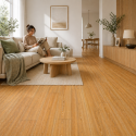 Piso vinilico SPC caja 12 unidades madera clara 2,69m2 122x184cm 4mm espesor Inicio