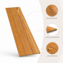 Piso vinilico SPC caja 12 unidades madera clara 2,69m2 122x184cm 4mm espesor Inicio
