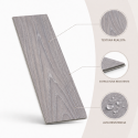 Piso vinilico SPC caja 12 unidades madera 2,69m2 122x184cm 4mm espesor Inicio