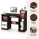 Escritorio para computador con gavetas Wood Inicio