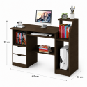 Escritorio para computador con gavetas Wood Inicio
