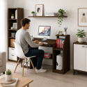 Escritorio para computador con gavetas Wood Inicio