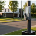 Luminaria Solar Con Sensor De Movimiento Monocristalina 200W modelo Epsilon 2 Iluminación exterior
