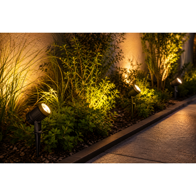 Foco Estaca 1W 3000K Konnergie Iluminación exterior
