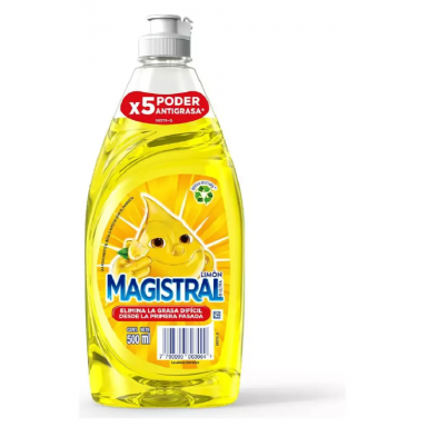 Magistral Lavalozas Ultra Limón 500 ml Aseo y Limpieza