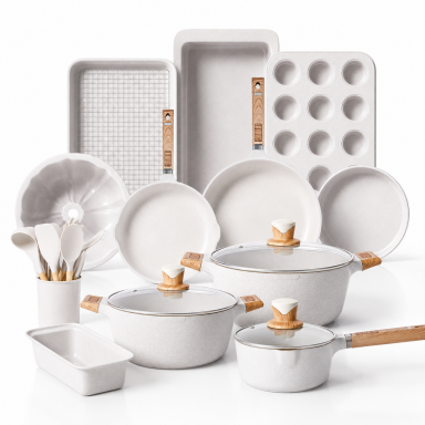 Set de Cocina Antiadherente Multifuncional con Moldes y Utensilios Inicio