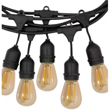 Guirnalda exterior IP65 10 soquetes 5M Konnergie