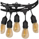 Guirnalda exterior IP65 10 soquetes 5M Konnergie