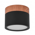 Panel decorativo sobrepuesto negro madera 6W 3000K Konnergie