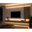 Perfil 2 metros 509 Sobrepuesto Color Blanco 0.5mm Konnergie Iluminación