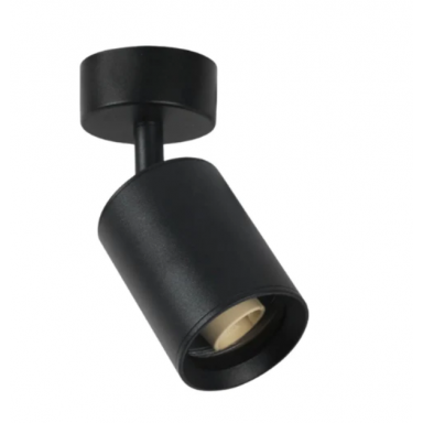Foco Porta GU10 Negro Sobrepuesto LED Modelo Altair I Konnergie Iluminación