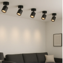 Foco Porta GU10 Negro Sobrepuesto LED Modelo Altair I Konnergie Iluminación