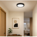 Panel Sobrepuesto Redondo Negro 6W Neutro 4000K Konnergie Iluminación