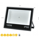Foco Proyector De Área LED 100W 6000K Modelo Atlas Ip66 Ik08 Konnergie Inicio