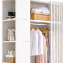 Closet organizador plegable blanco Inicio
