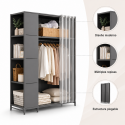 Closet organizador plegable Gris Inicio
