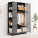 Closet organizador plegable Gris Inicio