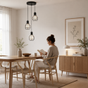Lámpara colgante triple Loft Ferrara Lámparas colgantes