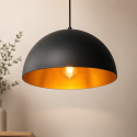 Lámpara colgante negra Loft Prisma Inicio