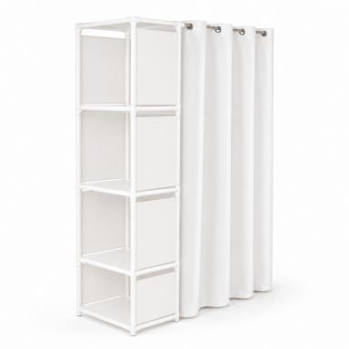 Closet organizador plegable blanco Inicio