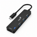 Hub 4 en 1 Genius Plug Type C to USB 3.0 Inicio