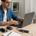 Hub 4 en 1 Genius Plug Type C to USB 3.0 Inicio