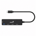 Hub 4 en 1 Genius Plug Type C to USB 3.0 Inicio