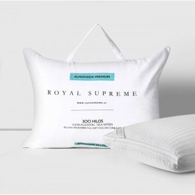 Almohada Dobby Microfibra Premium Royal Supreme 50X70cm 300 hilos Cannon Almohadas