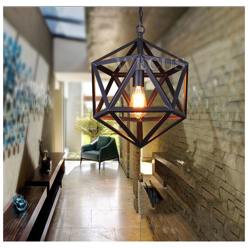 Lampara Colgante Metalica Vintage