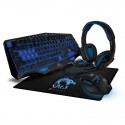 KIT GAMER Teclado + Mouse + Mouse Pad + Audifonos Audio