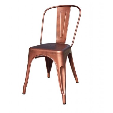 Sillas de comedor diseño Tolix cobre Sillas Modernas Tipo Eames DSW