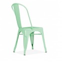 Sillas de Comedor diseño TOLIX. Pack 4 Unidades Menta Sillas Modernas Tipo Eames DSW