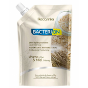 BACTERION JABON ANTIBACTERIAL AVENA Y MIEL 1000ML/6