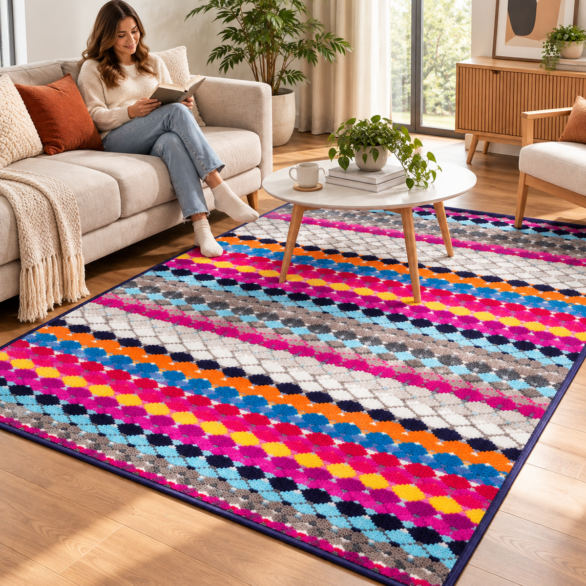 Alfombra Frise Boutique 133x190 Jacaranda