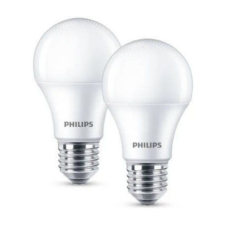 Ampolleta LED Philips EcoHome 9W E27 (CAJA 2U)