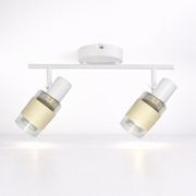 Apliqué blanco doble porta e14 led Konnergie