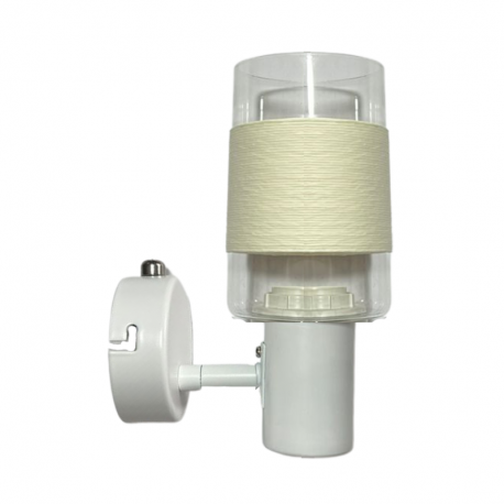 Apliqué blanco simple porta e14 led modelo zaurak