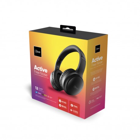 Imagen de Audifono Anc + Enc Bluetooth Type C Active Free Noise Negro MLAB para hogar u oficina disponible online