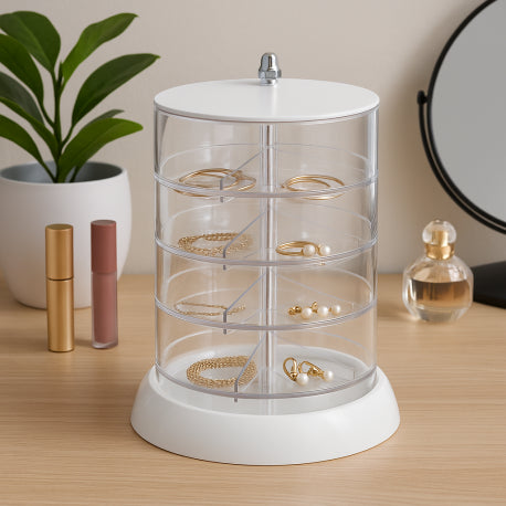 Caja organizadora de joyas acrilica 4N para hogar disponible online en El Container