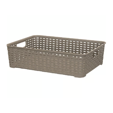 Canastilla Organizadora Tavarua 6.6 L - Taupe Reyplast para hogar disponible online en El Container