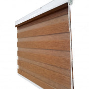 Cortina Roller Duo Madera Biancobelo