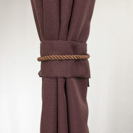 Cortina set Yasmin 8 pzas. 1.40 x 2.25 Chocolate