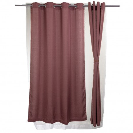 Cortina set Yasmin 8 pzas. 1.40 x 2.25 Chocolate